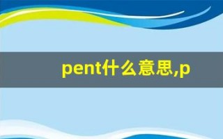 pent什么意思,pent中文翻译,pent用法及例句,pent怎么读
